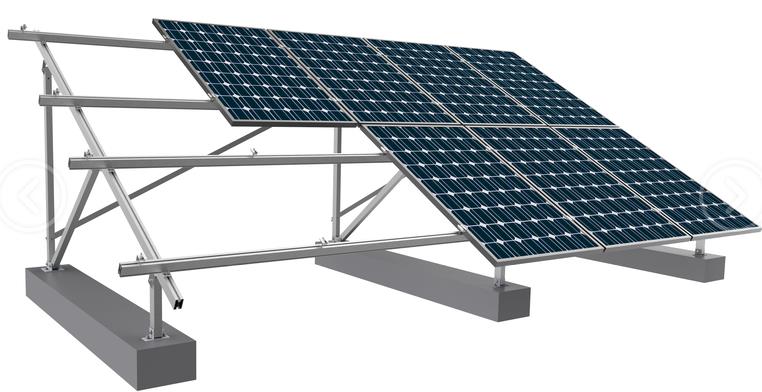 Őrölt fotovoltaikus konzol